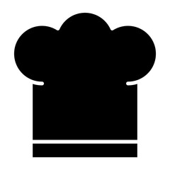 Chef hat glyph icon