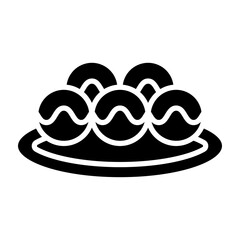 Takoyaki glyph icon