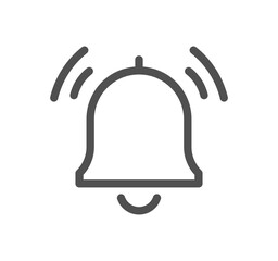 Notification related icon outline and linear vector.	
