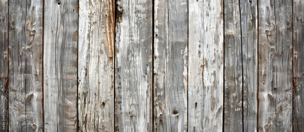 Fototapete Background texture of aged timber showing intricate wood grain patterns and a faded, bleached surface; suitable for copy space image.