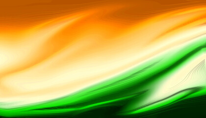 Painted Indian Flag Colors, Abstract Freedom Celebration Background Banner. 15th august and 26th...