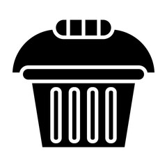 Basket glyph icon