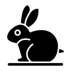 Bunny glyph icon
