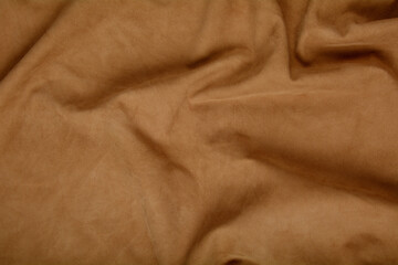Wrinkles Of Suede Texture Leather. 
