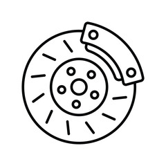 Brake Icon Vector Simple Design