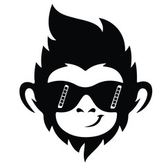 Monkey silhouettes Simple Illustration