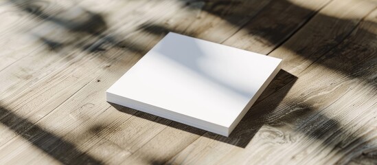 Company displays white business card with empty copy space image.