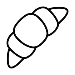 Simple Croissant icon. The icon can be used for websites, print templates, presentation templates, illustrations, etc