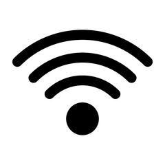 Wifi signal glyph icon