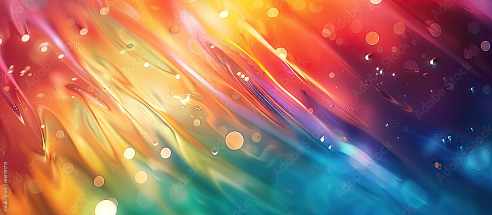 Poster colorful rainbow hues form a stunning texture abstract background with a soft focus effect, ideal fo
