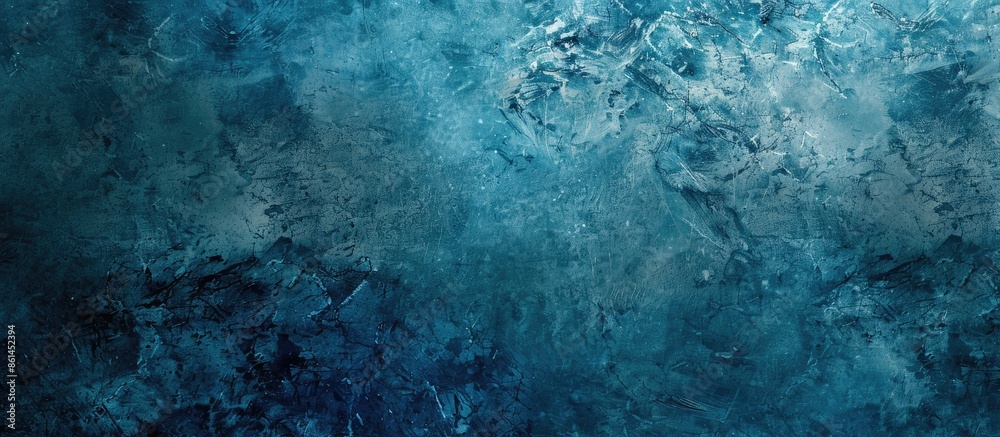 Aufkleber Gritty blue canvas backdrop perfect for adding text or graphics with copy space image.