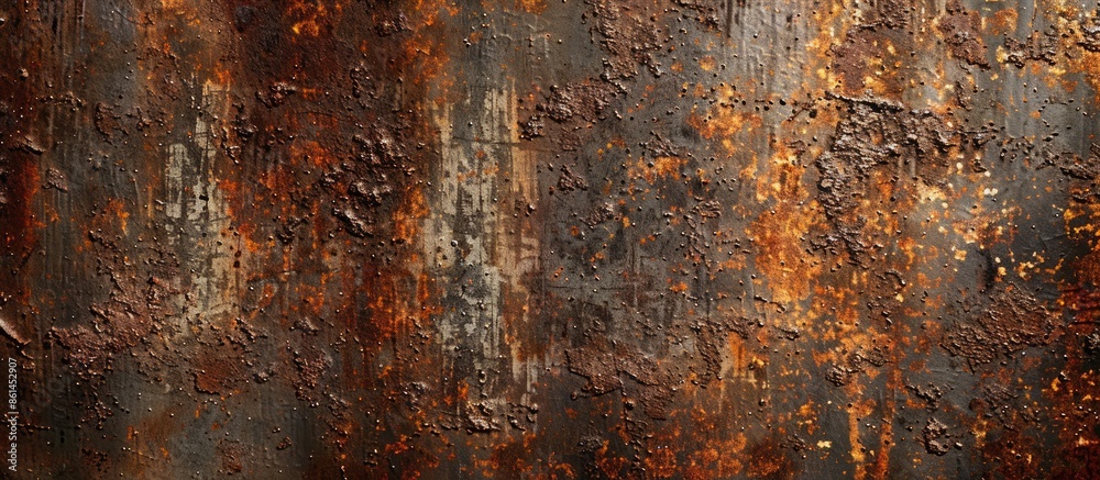 Poster rusty metal background suitable for textures or copy space images.