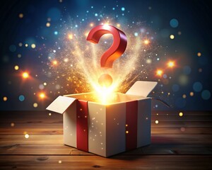 gift box, mystery box, surprise gift , surprise box