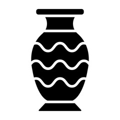Vase glyph icon