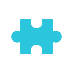 Puzzle Icon. Problem solving, Missing piece on white background. Symbol.