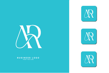 AR, RA, Abstract Letters Logo Monogram