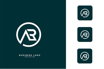 AR, RA, Abstract Letters Logo Monogram