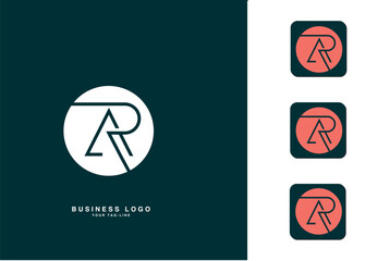 AR, RA, Abstract Letters Logo Monogram