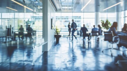 Business office meeting blurred effect background illustration generated by ai