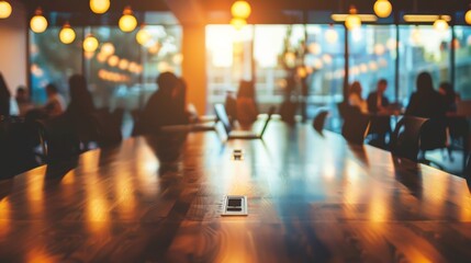 Business office meeting blurred effect background illustration generated by ai