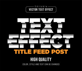 SLICED EDITABLE TEXT EFFECT TITLE FEED