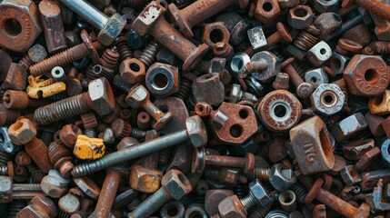 Rusty nuts and bolts