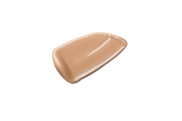 Make up smear swatch foundation smudge texture isolated on a white or transparent background png swatch of cosmetics