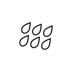 Obraz premium Raindrop Icon Ideal for Rain Forecasting