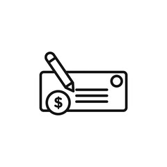 Financial Check Icon Perfect for Bank Transactions