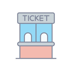 Ticket Box vector icon