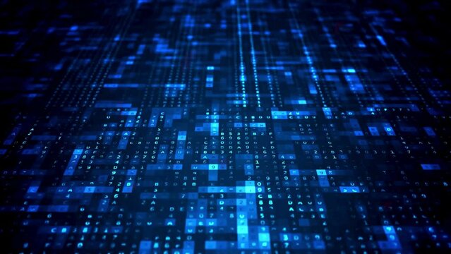 Random digits,Digital binary code. Computer matrix data falling numbers,number background