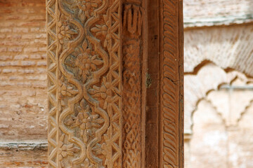 Ruined buildings of the British residency in Lucknow, Uttar Pradesh, India, Asia