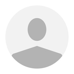 Vector flat illustration in grayscale. Avatar, user profile, person icon, gender neutral silhouette, profile picture. Suitable for social media profiles, icons, screensavers and as a template.