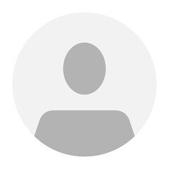 Vector flat illustration in grayscale. Avatar, user profile, person icon, gender neutral silhouette, profile picture. Suitable for social media profiles, icons, screensavers and as a template.