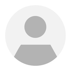 Vector flat illustration in grayscale. Avatar, user profile, person icon, gender neutral silhouette, profile picture. Suitable for social media profiles, icons, screensavers and as a template.