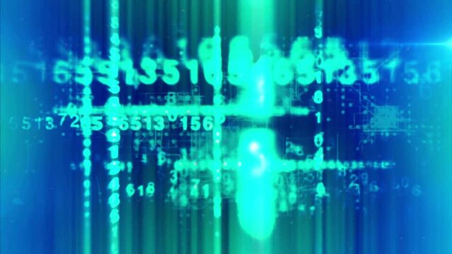 Random digits,Digital binary code. Computer matrix data falling numbers,number background