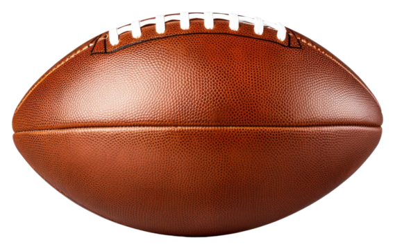 PNG Brown american football sports white background stadium. - Powered by Adobe