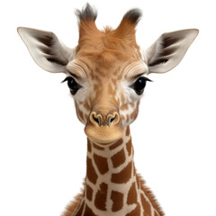 PNG Baby animal wildlife portrait giraffe.