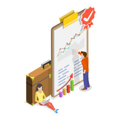 3D Isometric Flat Illustration of Safety Work, HSE - Health Safety Environment. Item 3