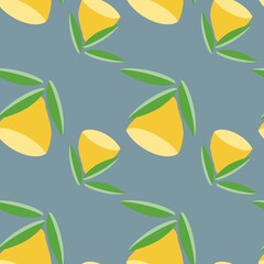 seamless background with autumn leaves