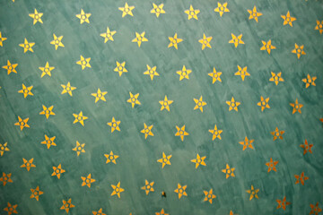 Blue background with golden stars