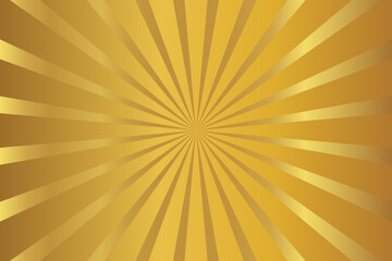 Gold Sunburst Pattern Background. Gold Sun Burst Gradient Wide Vector Background