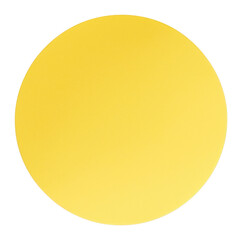 PNG Sticky note circle yellow shape.