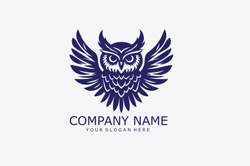 Fototapeta premium Owl Vector Logo Design Template