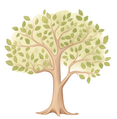 Fototapeta premium PNG Tree drawing sketch plant.