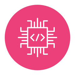 Firmware icon vector image. Can be used for 3d Printing.