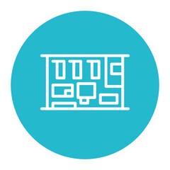 Recovery Room icon vector image. Can be used for Plastic and Cosmetic Surgery.