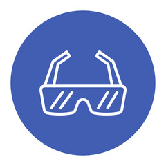 Running Sunglasses icon vector image. Can be used for Marathon.
