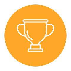 Trophy icon vector image. Can be used for Marathon.