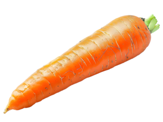 A bright orange carrot